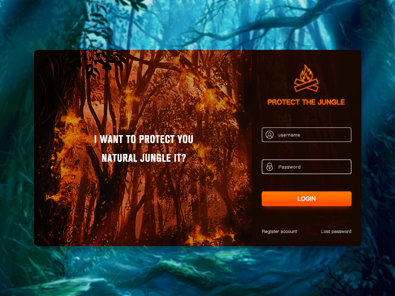 protect environment login ui