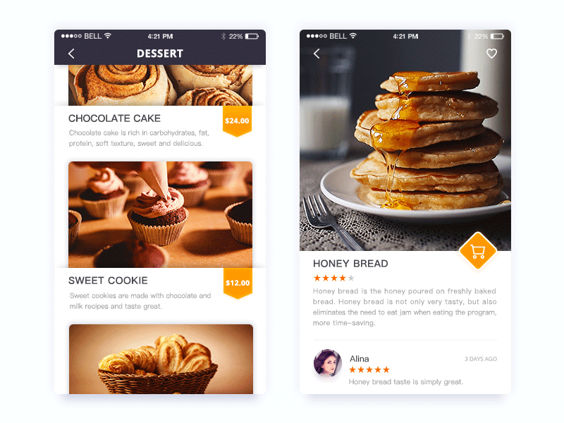 dessert Recasting food gif ui