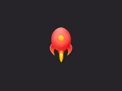 rocket🚀 colour icon illustration