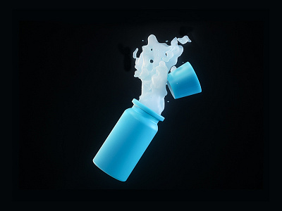 bottle 3d illustration