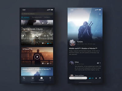 Steam Community app design game app ui