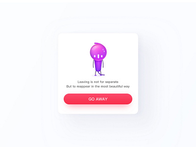 Go away app color design illustration ui