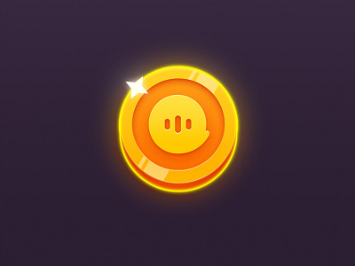 Gold color design gui icon illustration logo ui