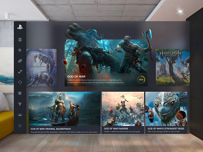 ps4 app design game design game machine sony ui