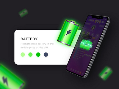 battery app color design game icon illustration ui