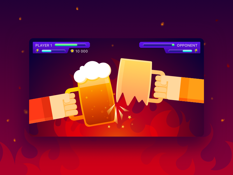 Beer game. Game icon Beer.