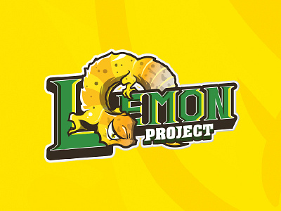 Lemon Project gecko lizard logo