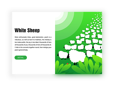 White Sheep expression design illustrations ui