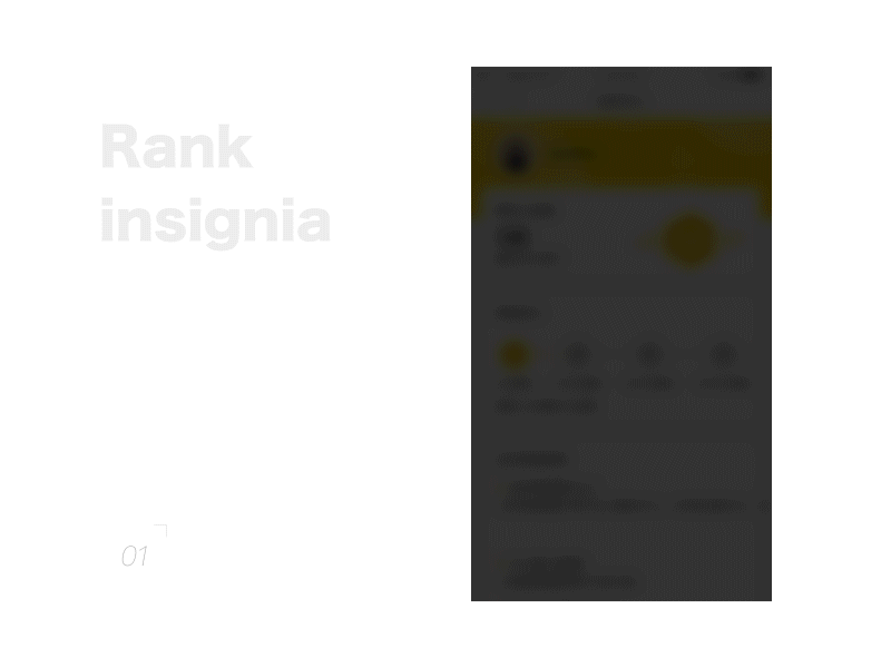 Rank insignia design icon ps rank insignia ui