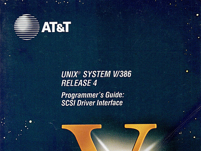 (BOOKS)-Unix System V/386 Release 4 Programmer's Guide: Scsi Dri app book books branding design download graphic design illustration logo ui