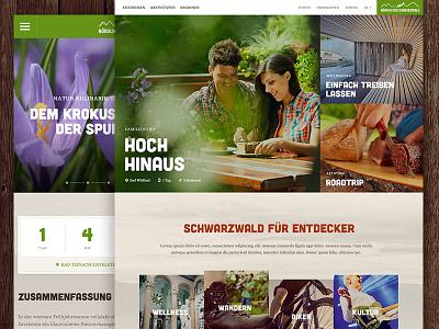 Nördlicher Schwarzwald black forest css html responsive schwarzwald tourism travel ui ux webdesign