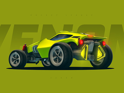 Rocket League - Venom car game gaming green lime racing roadster rocket league venom wallpaper
