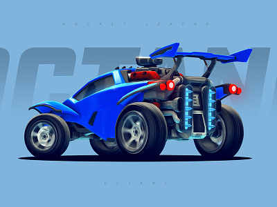 Rocket League - Octane blue car game gaming octane racing roadster rocket league wallpaper