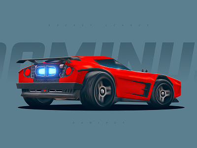 Rocket League - Dominus car dominus game gaming racing red roadster rocket league wallpaper