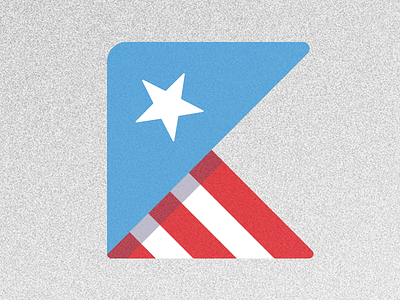 K mark k logo mark politics pureto rico usa