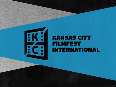 Kansas City FilmFest Logo branding festival film kc logo pattern