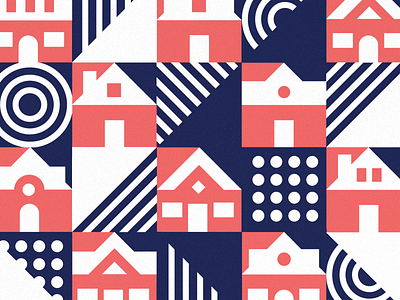 House Pattern brand identity geometric geometry grid house pattern realtor type