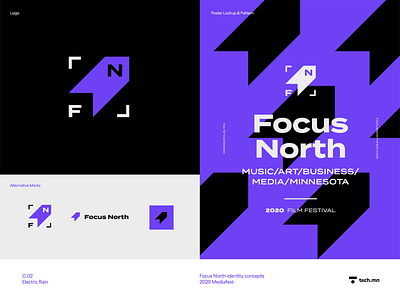 Focus North branding reject concept logo rejected
