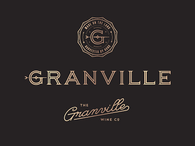 Granville Wines alternative marks logo type winery