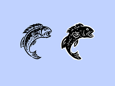 Jumping Fish Drawings