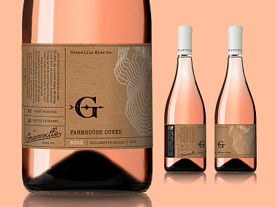 Granville Farmhouse Rose Label label wine