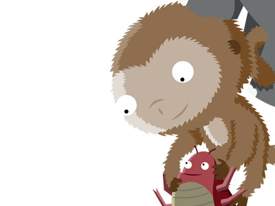 Sneak peek character design illustration monkey wip