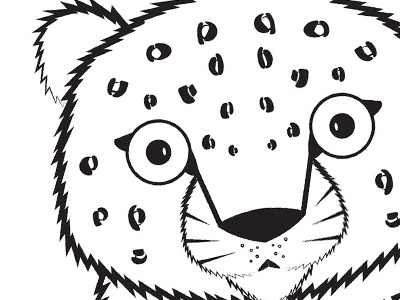 Another logo design design illustration leopard logo wip