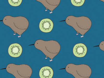 KIWIS bird creative cute design illustration kiwi pattern