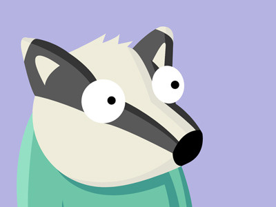 Badger badger illustration vector