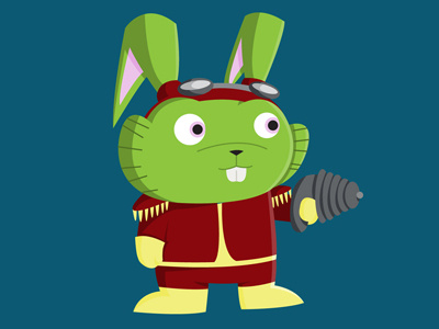 Bucky'O Hare bucky o hare cartoon character illustration vector