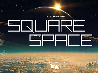 Square Space - Futuristic Font clean cool design font futuristic galaxy graphic design handwriting lettering modern modern font planet san serif simple space square typeface typography vector