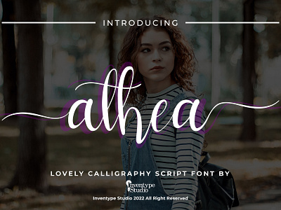 Athea - Lovely Handwriting Script beautiful font clean cool crafting font cricut font cutting machine font feminine font font handwriting long tail handwriting lovely font modern handwriting san serif script silhouette font simple swashes font typeface wedding font woman typography