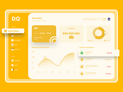 DQ Money management Dashboard