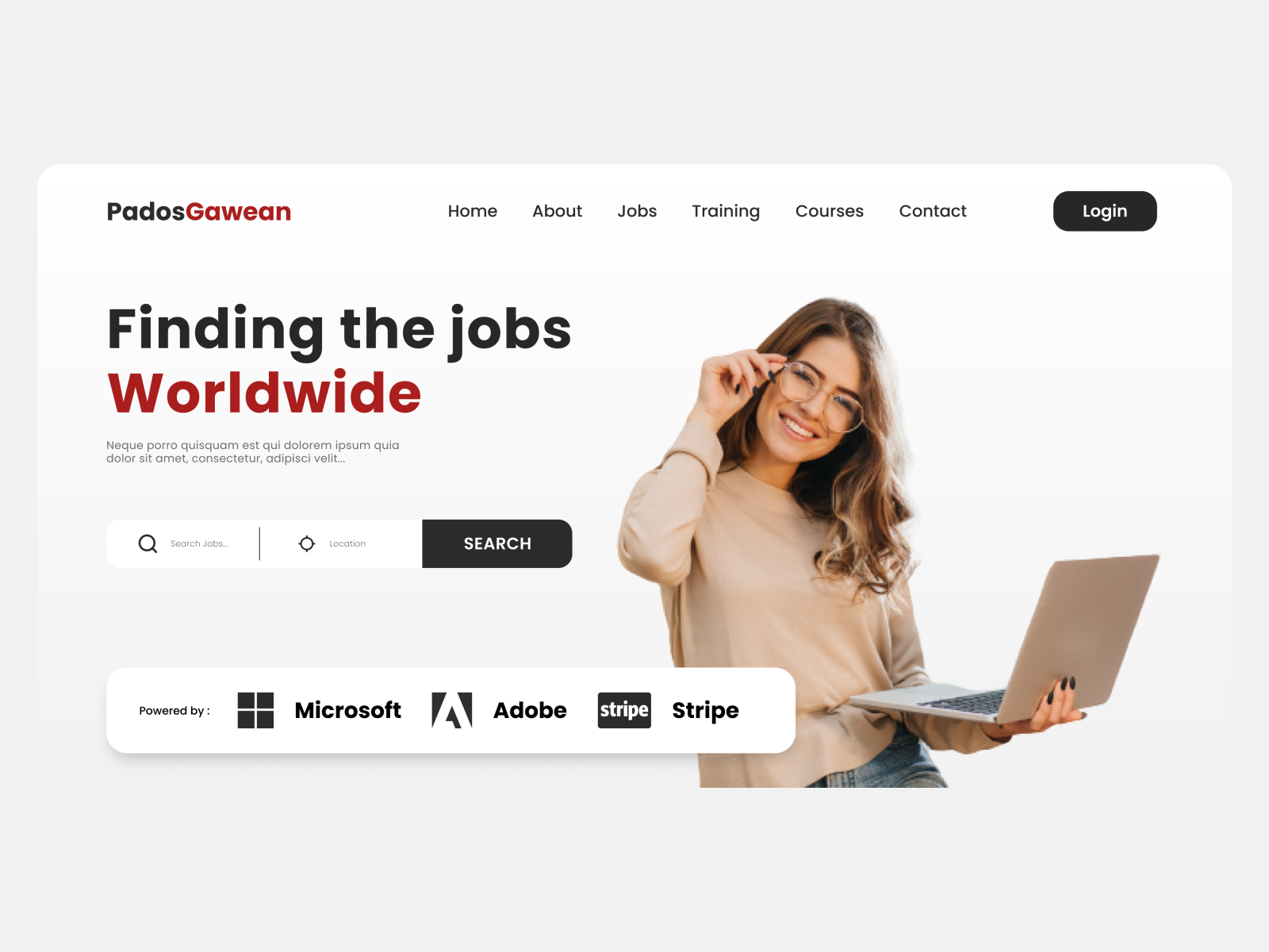 Hero Banner Jobs Finder  by Mochammad S. Arif on Dribbble