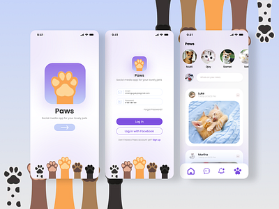 Mobile App - Pets Social