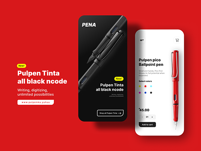PENA - PenStore App app branding design graphic design illustration landingpage logo mobile app ui ui design