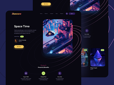 NFT - Showcase Landing page