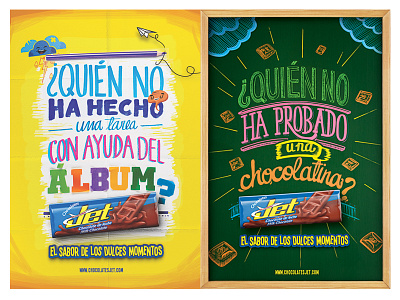 Jet Chocolates art direction lettering typography