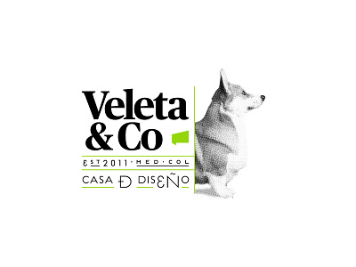 Veleta&Co branding colombia corgi logo medellin