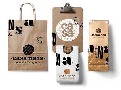 Casamasa applications branding logo packaging