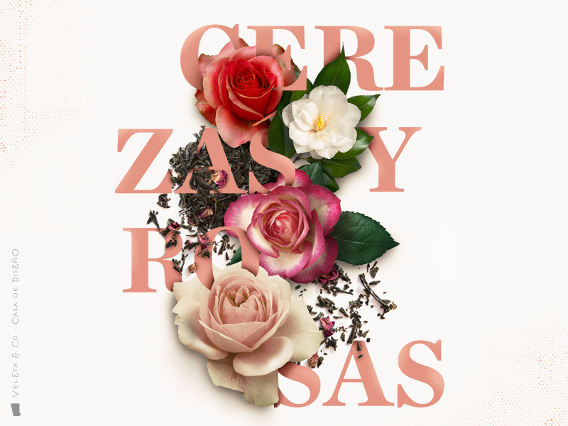 Roses N' Cherries typography art direction