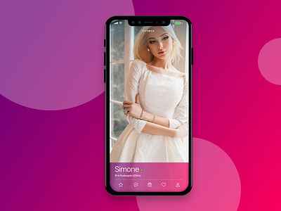 Dating app profile, DailyUI-001 app. profile dating ui