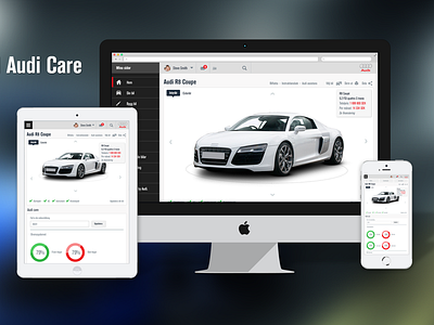 Audi Personal Care - Throwback design audi care cars clean personal pages responsive