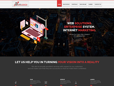 DIME Data Corporation - Website branding design typography ui ux web website