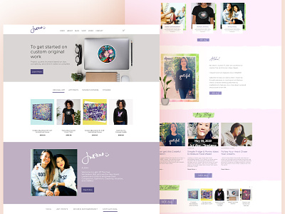Website Mockup 2020 - Personal Blog branding design figma flat graphic design minimal ui ux web website xd design