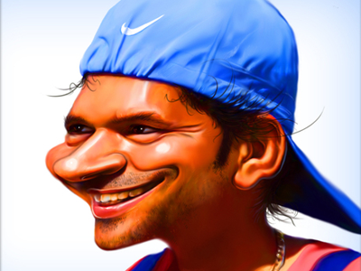 Sachin Tendulkar - Digital Caricature Painting