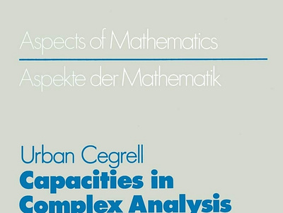 (BOOKS)-Capacities in Complex Analysis (Aspects of Mathematics, app book books branding design download ebook illustration logo ui
