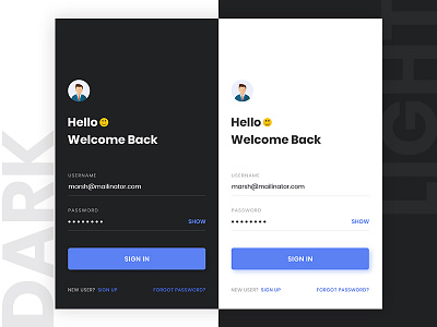 Login by Kamal Creatives on Dribbble