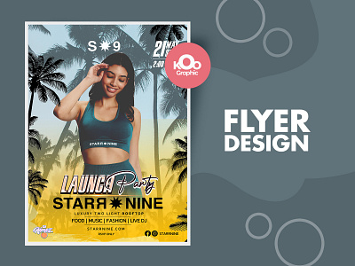 Party, Summer Flyer Design business card