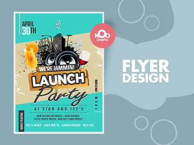 Party, Event Flyer Design business card